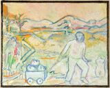 © Kourosh Bahar | Journeyman, 2005 / 2014, Oil on Canvas, 16x20"