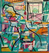 © Kourosh Bahar | figure / curves, 2013-2014, oil/wood, 15.5 x 14.4" by 1/2" thickness