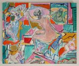 © Kourosh Bahar | interiors / the great wheel, 2012-2015, oil on wood, 15x18"