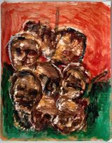 © Kourosh Bahar |  7/22/20 #1, 2020, acrylic/paper, 14x11"