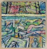 KBahar2022, 2015, 2010~2012 - FiguresInLandscape~Graces - 8.25x7.75x0.75 - OilCmpstWood - 1.3 LB =IMG 1658~Exy~Cp1