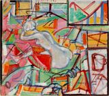 © Kourosh Bahar | Muse #2, 2012/2014 / Reworked in 2023, oil/wood, 11x12.5" by 1/2" thickness