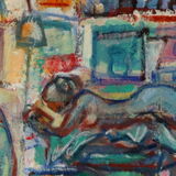 KouroshBahar 2023,2016-2014,2004 - Artist & His Models ~ Bishoff Nude - 18x18x0.75 - 1.7 LB =IMG 1644~Pv~BtCtExy SatCy~Cp2=DET4