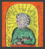 © Kourosh Bahar | untitled, 2002, acrylic+ink / wood