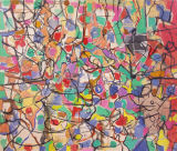 ©  Kourosh Bahar | callisto, 2012, oil/canvas, 34x40"  by  2" thickness