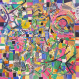 © Kourosh Bahar | megapolis, 2012, oil/canvas, 36x36" by 2" thickness