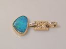 Opal Pendant w/ Diamonds