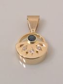 Sapphire Diamond Pendant