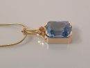 Topaz-Orange Sapphire Pendant