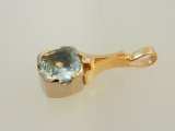 Aquamarine Gold Pendant