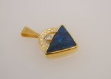 Black Opal Pendant with Diamonds