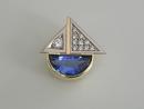Tanzanite Boat Pendant