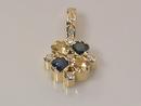 Pendant with Yellow & Blue Sapphires