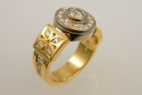 Diamond Ring, 18K Yellow & White Gold