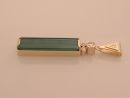 Green Tourmaline & Daimond Pendant