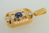 Sapphire-Diamond Pendant