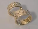 Man & Woman's Diamond Cut Bands