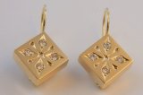 Square Snowflake Earrings