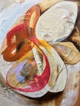 'Flora and Fauna' Oil and Acrylic on Board 44x32cm