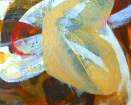 'Madison I' Oil and Acrylic on Board 40.5x4x33.5cm