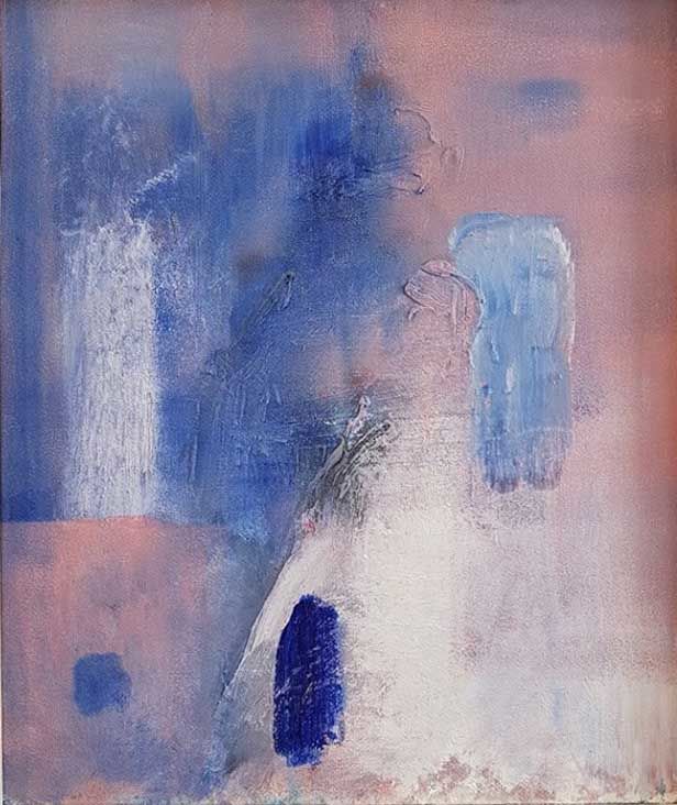 Body and Rocks, Oil on canvas