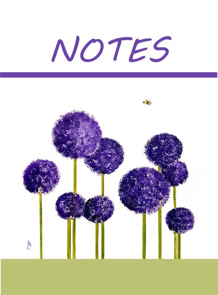 Alliums Notebook A4