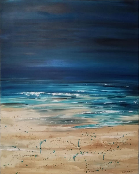 Deep Blue XL painting SOLD
