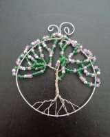 Tree of Life, Pink and Green