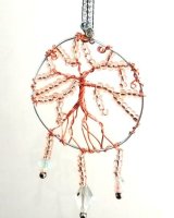 Tree Of Life Pendant, bronze and clear