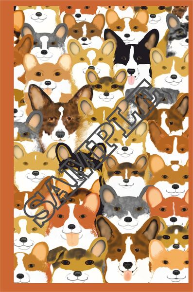 Multi Corgi Note book A5