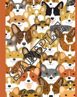 Multi Corgi Note book A5