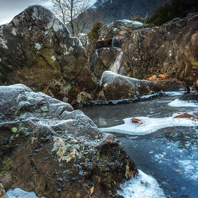 Frozen River Coupall & Stob Dearg, Rannoch Moor