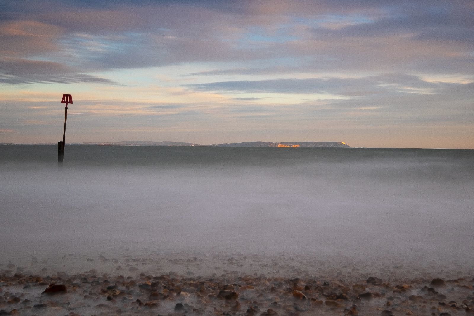 View of the Needles, Mudeford Beach, Dorset