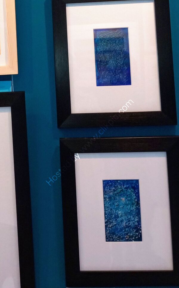 'Into the Deep'. Two of six works at the HunterSaville gallery, Isle of Cumbrae. Part of the Three Islands exhibition