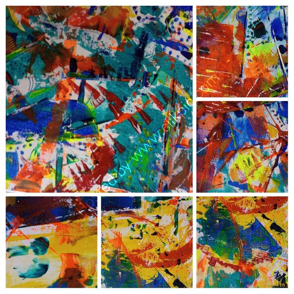 Details from large can as 'In a Whirl'