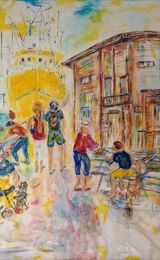 The Price of Fish -,Amble Harbour. Selected for Amble Open exhibition