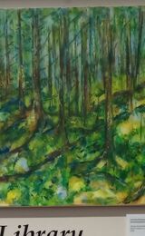 Spring coming to Skipper Woods. Part of Primavera exhibition at Rothesay library
