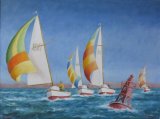 Race to the Bouy: 18* x 24"