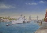 HMS Belfast – Tower Bridge: 16” x 22”