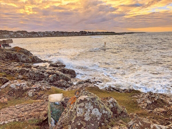 Wild Evening on the West Beach North Berwick