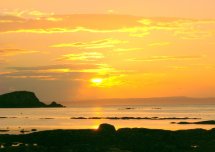 SUNSET AT NORTH BERWICK