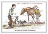Take Your Boots off my Trainer says you Must do him Barefoot