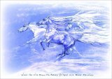 When the wind blew the horses galloped and blew the wind