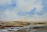 Across the dunes, bright sun