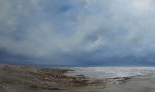 Bright sea, clouds building