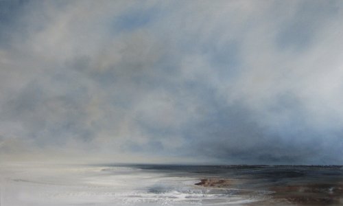 Low tide, sky brightening