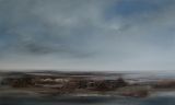 Marshland, glow on the horizon