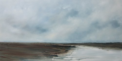 Winter, bright river