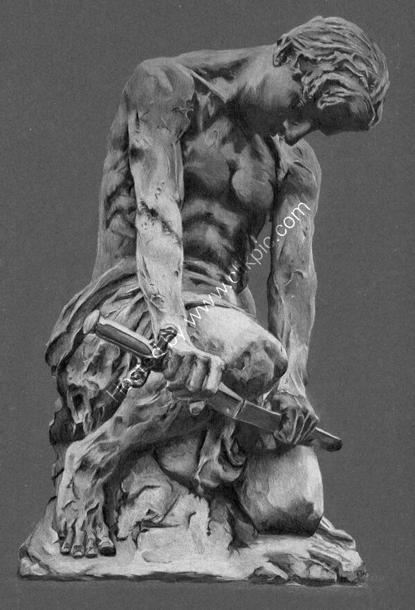 The Swordbreaker -created using colour pencil