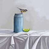 Great Tit & Lime. Original SOLD